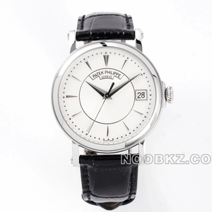 Patek Philippe top replica watch ZF factory classical white gold silver 5153G-010