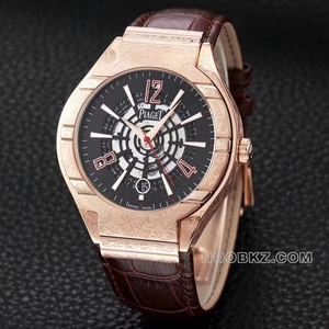 PIAGET POLO 1:1 Super clone watch Piaget Polo hollow disc rose gold