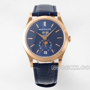 Patek Philippe 5a watch ZF factory complex function timepiece rose gold blue rod timemark 5396R-015