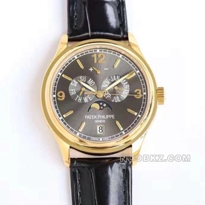 Patek Philippe top replica watch PPF factory complex function timepiece gold dark gray 5146J-010