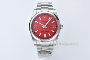 Rolex High Quality Watch C Factory Oyster Constant Motion 41mm coral red m124300-0007