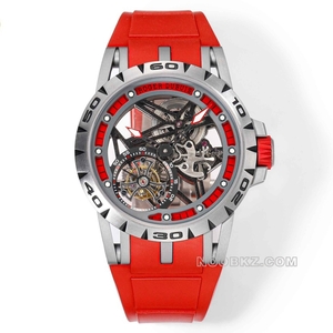Roger Dubuis high quality watch YS Factory EXCALIBUR Red aluminum watch ring red strap