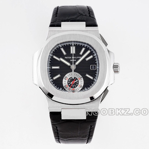 Patek Philippe 5a watch 3K factory Nautilus black timing leather