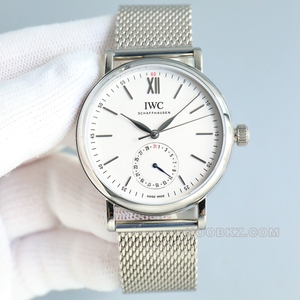 IWC 5a watch TW factory Partofino white dial pointer calendar function steel belt model