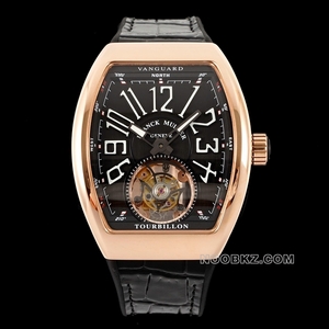 Franck Muller top replica watch RMS factory MEN'S COLLECTION black watch disc tourbillon