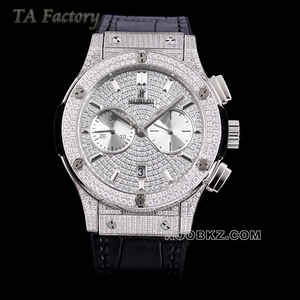 Hublot top replica watch TA factory classic fusion full star diamond timing