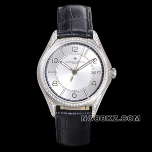 Vacheron Constantin 5a watch TW factory Wu Lu type silver dial with diamond case