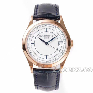 Patek Philippe 1:1 Super clone watch ZF factory classical rose gold silver gray two-color dial 5296R