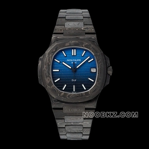 Patek Philippe top replica watch Diw factory Nautilus carbon fiber blue-black gradient 5711