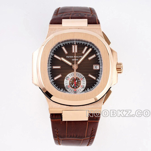 Patek Philippe 1:1 Super Clone watch 3K factory Nautilus Rose Gold Chrono 5980R-001