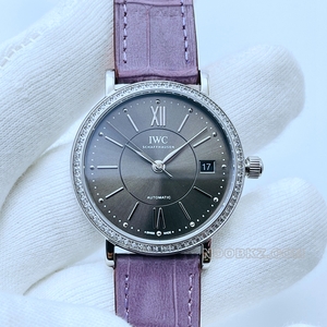 IWC 5a watch IWS factory PortoFino purple strap IW458104