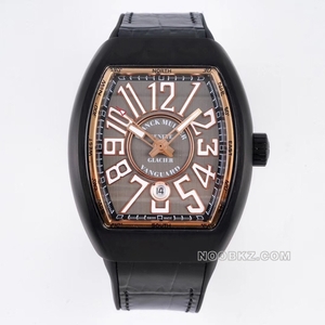 Franck Muller 1:1 Super Clone Watch ABF Factory Vanguard black case brown dial