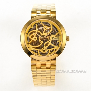 Piaget 1:1 Super Clone Watch TW Factory ALTIPLANO yellow hollow dial gold