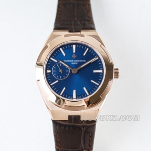 Vacheron Constantin high quality watch four seas blue dial rose gold leather