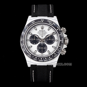 Rolex top replica watch Diw factory Ditona carbon fiber white dial