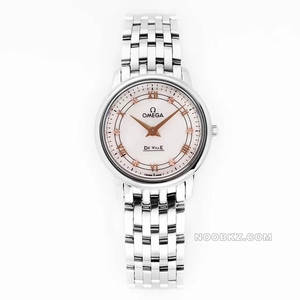 Omega top replica watch ZF factory disc fly red mother-of-pearl dial