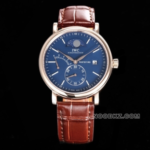 IWC top replica watch TWA factory Potofino blue dial red gold