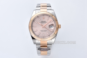 Rolex 5a watch C factory Log type 41mm pink m126331-0009