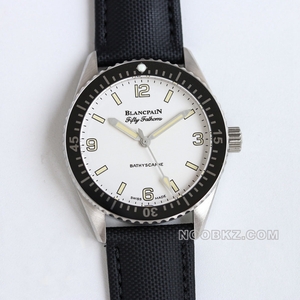 Blancpain 1:1 Super Clone Watch TW Factory Fifty Fathoms white dial