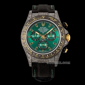 Rolex top replica watch Diw Factory Ditona super carbon fiber custom version gradient green gold