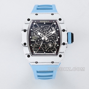 RICHARD MILLE 5a Watch BBR Factory Men's white case Blue strap RM 35-01 RAFAEL NADAL