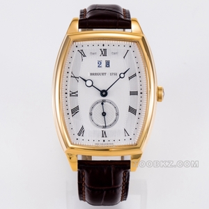Breguet 1:1 Super Clone watch HG Factory HERITAGE gold white dial