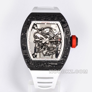 RICHARD MILLE 1:1 Super Clon Watch BBR Factory for Men White Black RM 055 NTPT