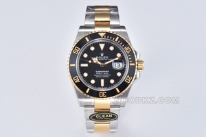 Rolex 1:1 Super Clone Watch C Factory Submariner 41mm Gold Black Water Ghost m126613ln-0002