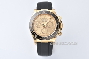 Rolex 5a Watch C Factory Daytona Champagne gold rubber m116518ln-0042