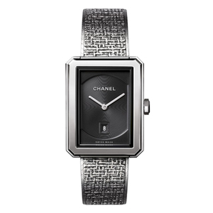 Chanel BOY FRIEND TWEED automatic steel strap watch for women