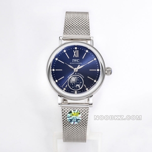 IWC High Quality watch JMF Factory BertoFino Blue Day and Night Display automatic watch 34mm steel b