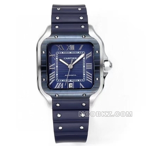 Cartier high quality watch THB Factory Hill Duz blue dial blue bezel blue steel belt model