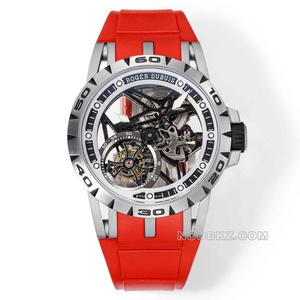 Roger Dubuis 1:1 Super Clone watch YS Factory EXCALIBUR RDDBEX0479 red strap