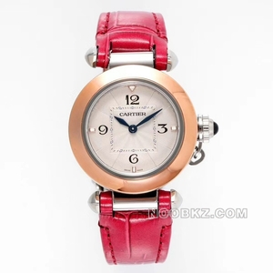 Cartier high-quality watch AF factory Pasha purple-pink watch with rose gold bezel