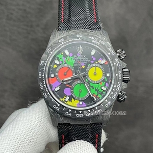 Rolex 1:1 Super clone watch Diw Factory Ditona colored pattern black strap