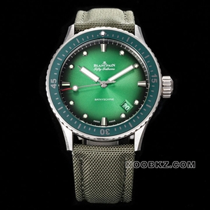 Blancpain 1:1 Super Clone watch Fifty Fathoms green dial