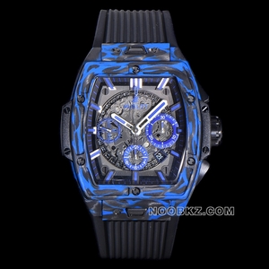Hublot 5a Watch Soul BIG BANG blue carbon fiber watch barrel type