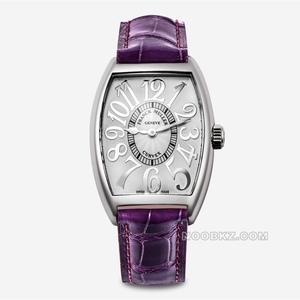 Franck Muller 5a watch TZ Factory LADIES'COLLECTION Silver dial with purple strap