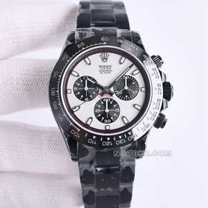 Rolex 1:1 Super clone watch Diw Factory Ditontake white dial black strap