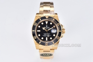 Rolex 5a watch C factory Underwater gold Black water ghost 116618LN-97208