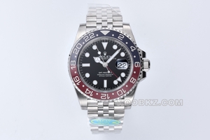 Rolex 1:1 Super Clon Watch Factory C GMT-Master II Coke Ring five grid chain m126710blro-0001