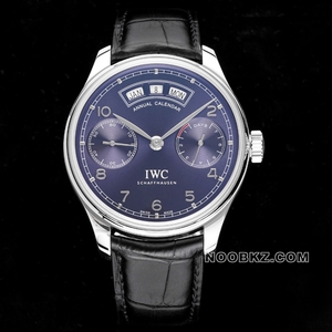 IWC 5a Watch AZ factory Portuguese almanac purple dial