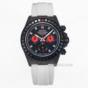 Rolex 5a watch Diw factory Ditona carbon fiber diamond-inlaid black disc