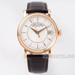 Patek Philippe 5a watch ZF factory classical rose gold and silver white 5153R-001