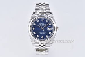 Rolex 5a watch C Factory Log type 41 mm blue five row chain m126334-0016