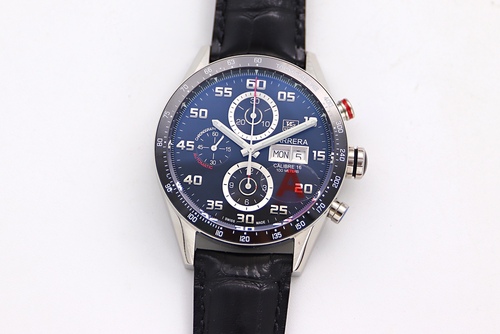 泰格豪雅卡莱拉系列限量版赛车计时码男士机械腕表