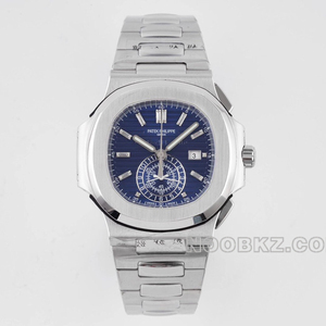 Patek Philippe top replica watch 3K factory Nautilus dark blue timing 5976/1G