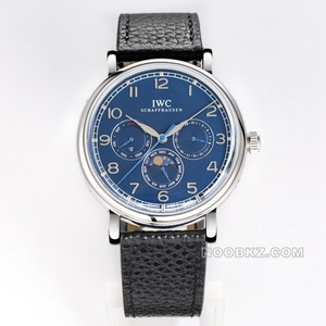 IWC top replica watch Potofino blue dial perpetual calendar