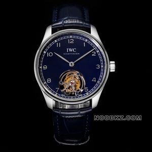 IWC top replica watch TC factory Portuguese blue tourbillon
