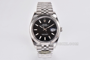 Rolex High quality Watch C Factory Log type 41mm black five-row chain m126334-0018